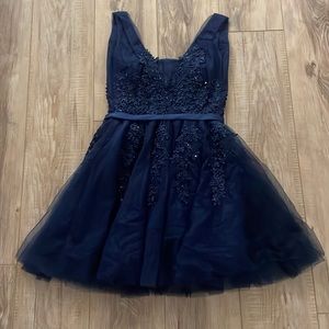 Navy Blue homecoming dress